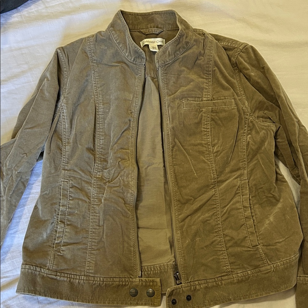 Coldwater Creek Khaki Utility Jacket